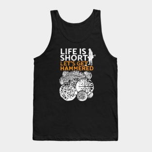 Funny hammered coin metal detectorists Tank Top